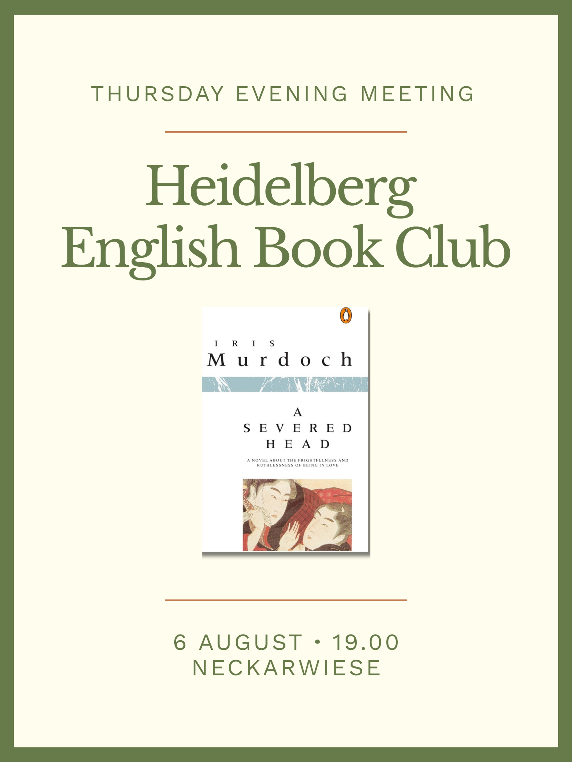 August Thursday Evening Meeting