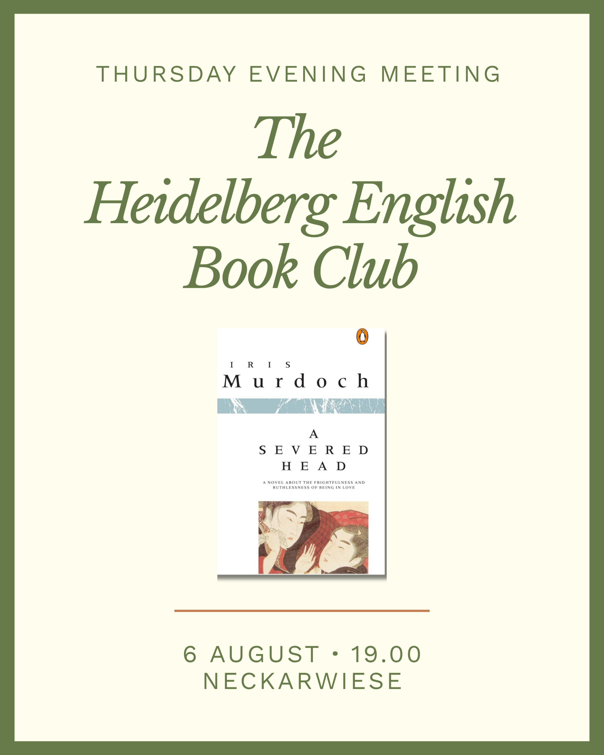 August Thursday Evening Meeting